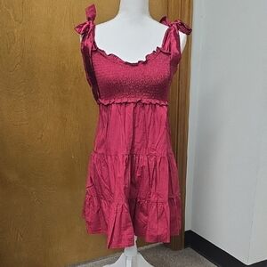 Altar'd State Burgundy Sleeveless Dress